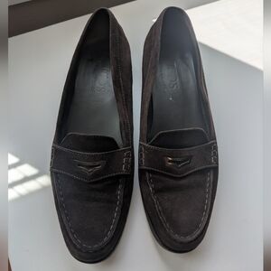 Tod's Brown Suede Driving Loafers 39